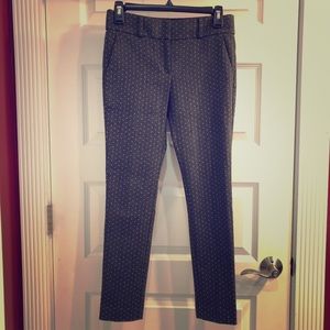 Grey and White Dot Loft Ankle Pants